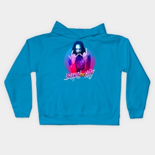 metal keanu burn the city Kids Hoodie